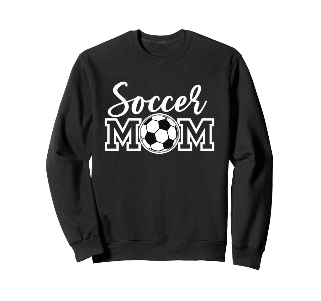 Soccer Mom White Sports Mom Game Day Sweatshirt - Trendy Graphic for Adults - T-Shirt, Sweatshirt, Hoodie