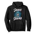 Ice Hockey Goalie Goalkeeper Jesus Hoodie - Streetwear Style for Adults - T-Shirt, Sweatshirt, Hoodie