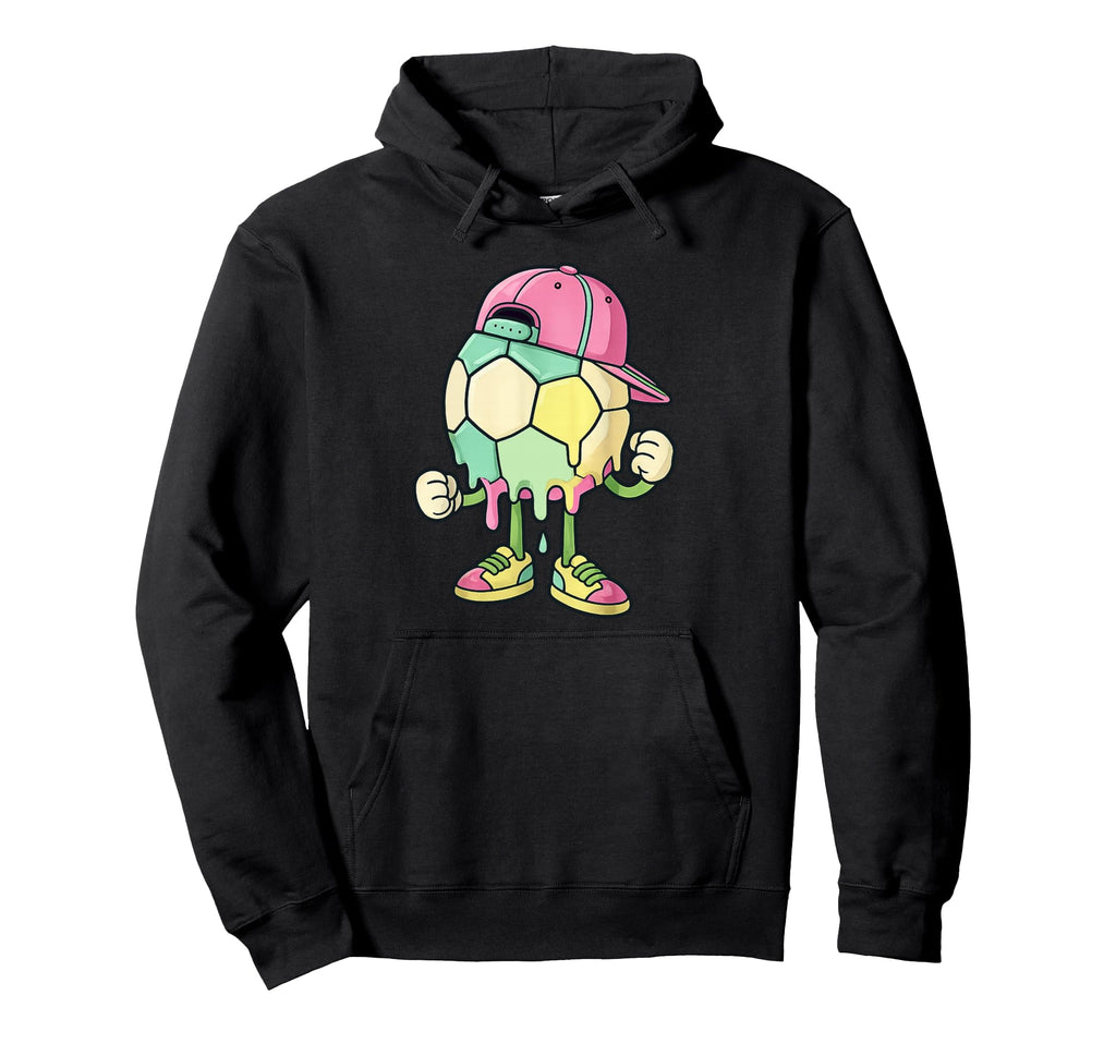 Ice Cream Drip Soccer Sports Soccer Drip Hoodie - Unique Graphic Unisex - T-Shirt, Sweatshirt, Hoodie