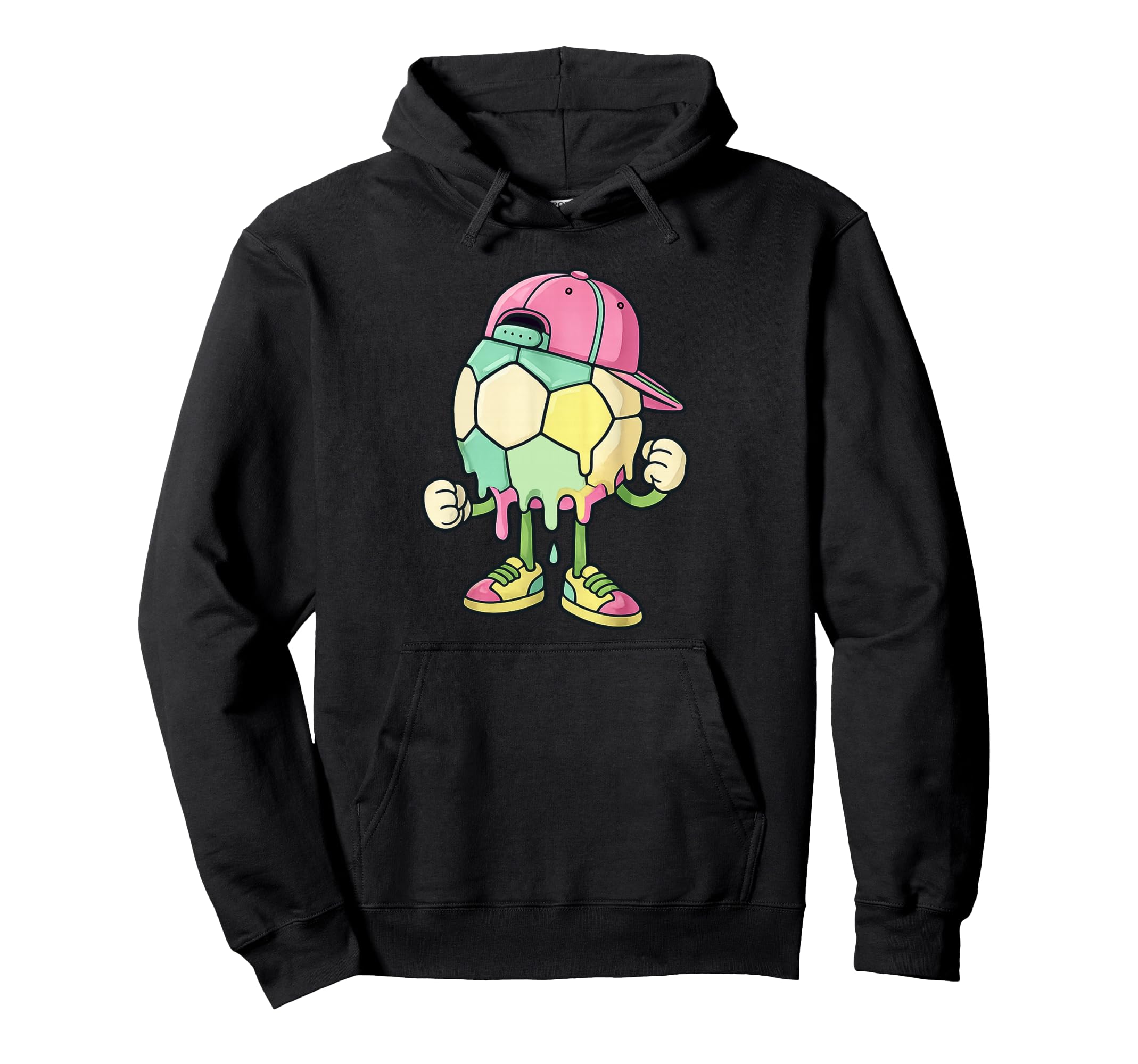 Ice Cream Drip Soccer Sports Soccer Drip Hoodie - Unique Graphic Unisex - T-Shirt, Sweatshirt, Hoodie
