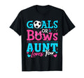 Goals Or Bows Aunt Loves You Soccer Ball T-Shirt - Graphic Print Unisex - T-Shirt, Sweatshirt, Hoodie