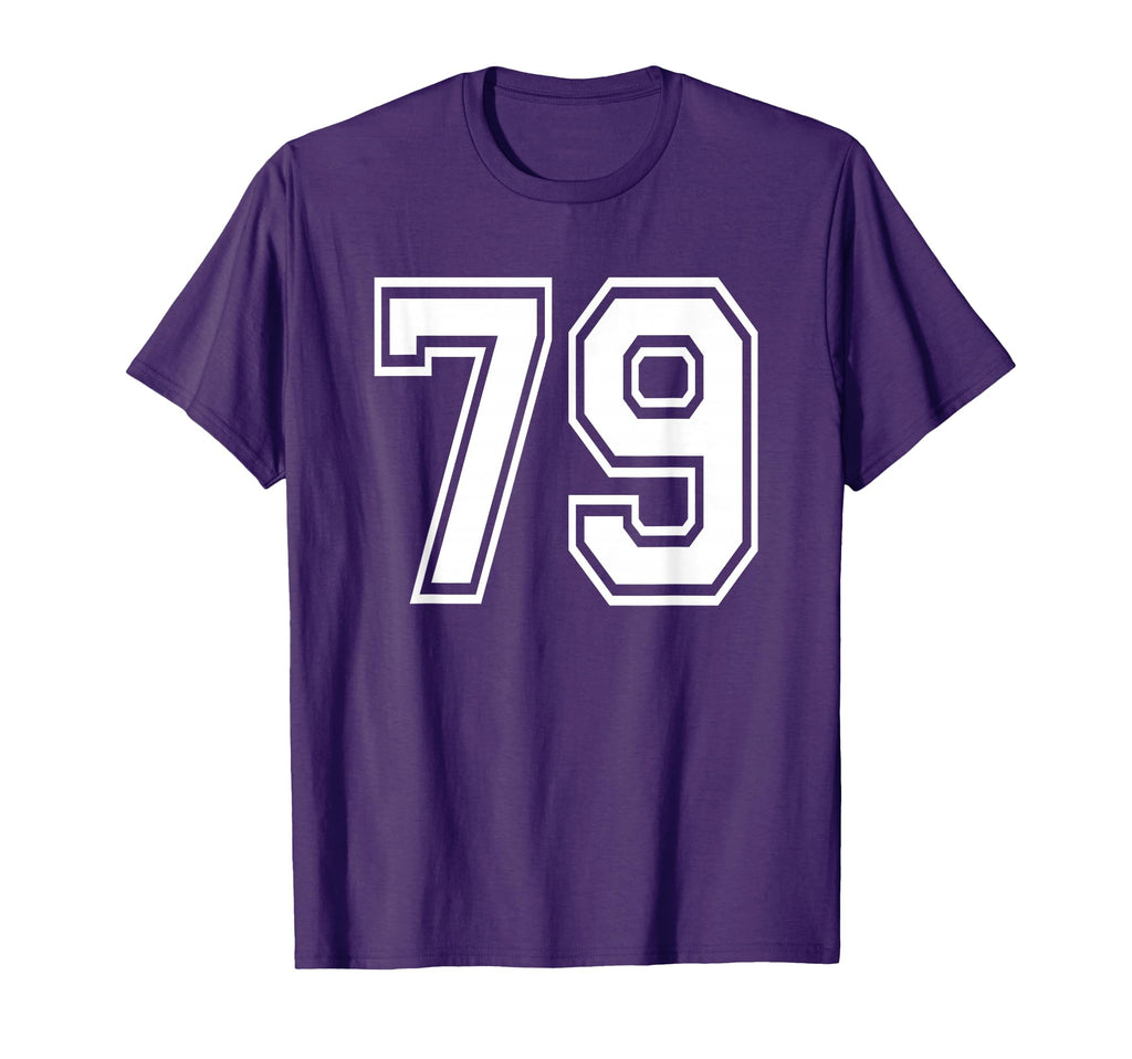 Number 79 Numbered Uniform T-Shirt - Casual Everyday Wear for Adults - T-Shirt, Sweatshirt, Hoodie