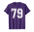 Number 79 Numbered Uniform T-Shirt - Casual Everyday Wear for Adults - T-Shirt, Sweatshirt, Hoodie