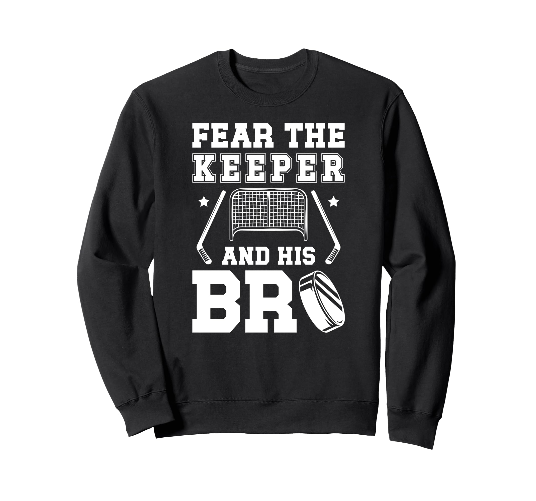 Funny Hockey Keeper Brother Hockey Sweatshirt - Minimalist Print Men Women - T-Shirt, Sweatshirt, Hoodie
