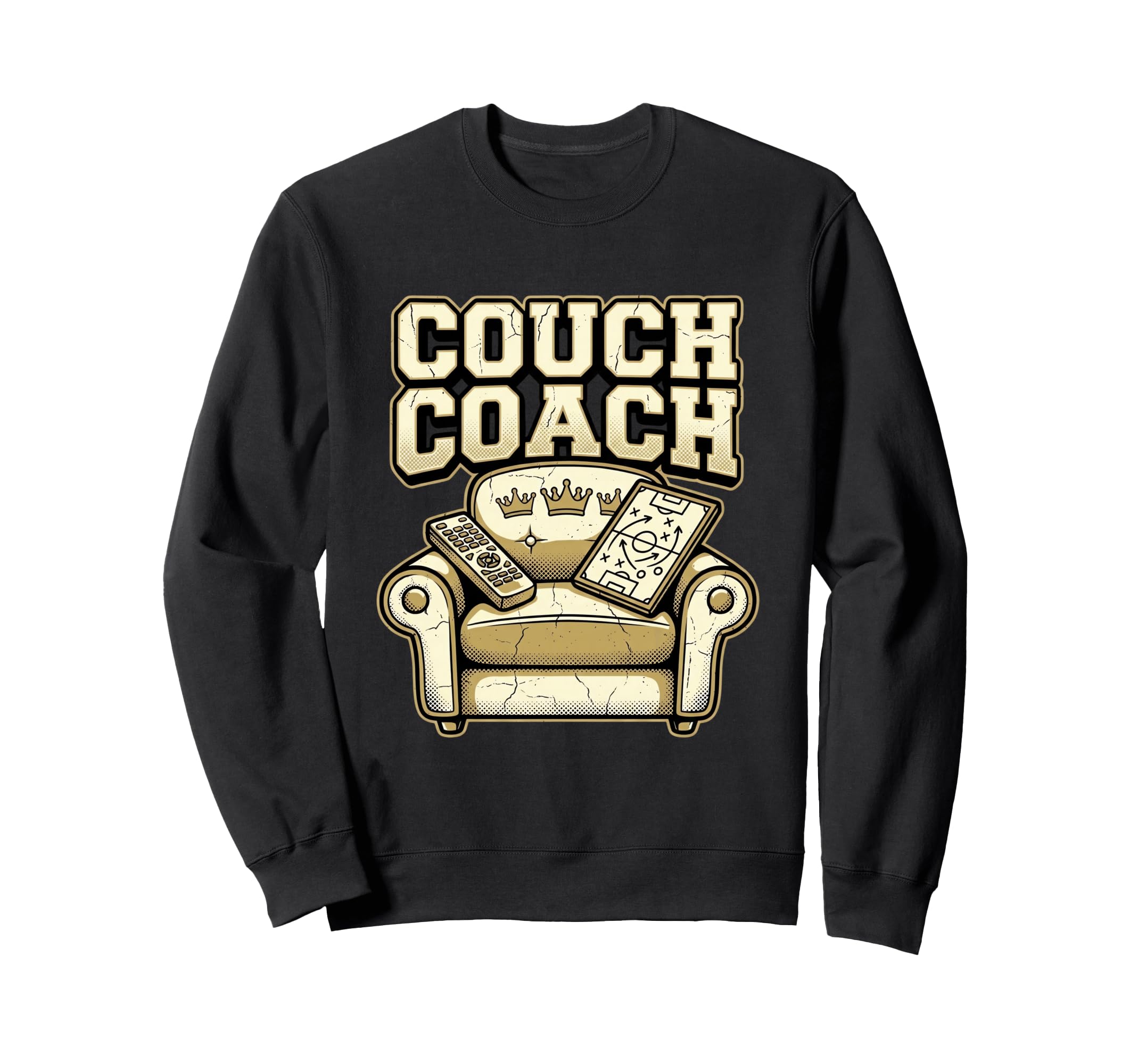 Couch Coach Soccer Fan Armchair Sweatshirt - Unique Graphic for Adults - T-Shirt, Sweatshirt, Hoodie