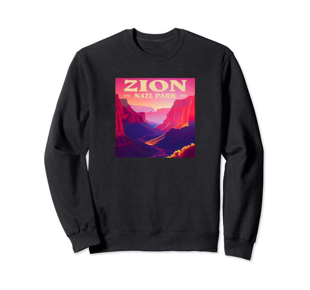 Zion Utah Zion National Park Sweatshirt - Minimalist Print Unisex - T-Shirt, Sweatshirt, Hoodie