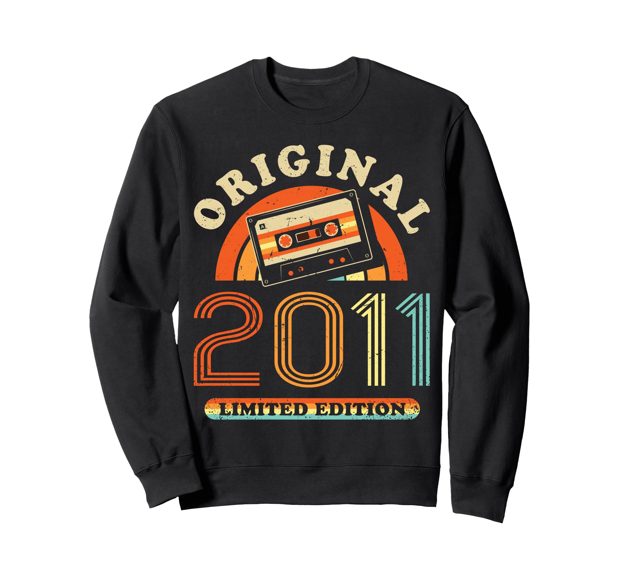 2011 Cassette Tape 15Th Birthday Sweatshirt - Trendy Graphic Men Women - T-Shirt, Sweatshirt, Hoodie