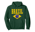 Brazil Brazilian Flag Brasil Pride Green Hoodie - Unique Graphic Unisex - T-Shirt, Sweatshirt, Hoodie