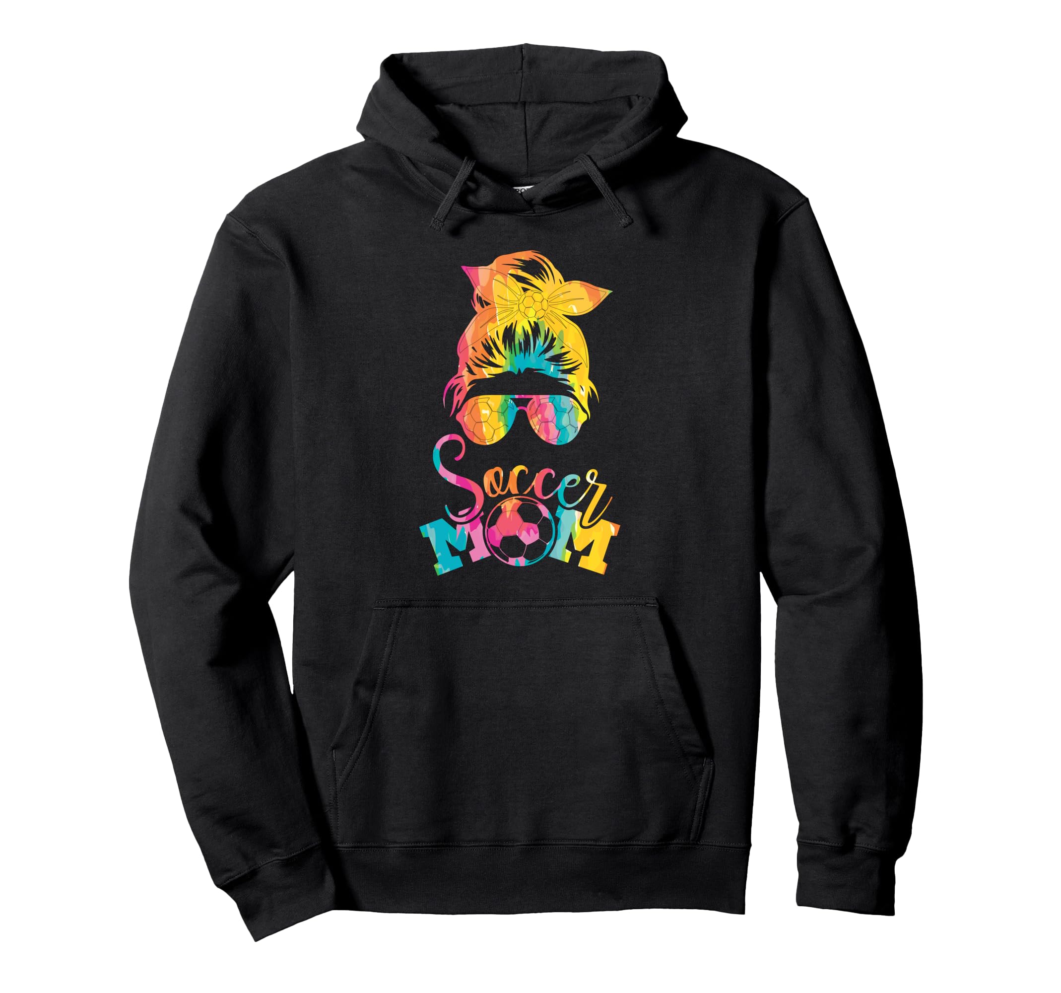 My Soccer Mom Era Moms Messy Bun Tie Hoodie - Streetwear Style Men Women - T-Shirt, Sweatshirt, Hoodie