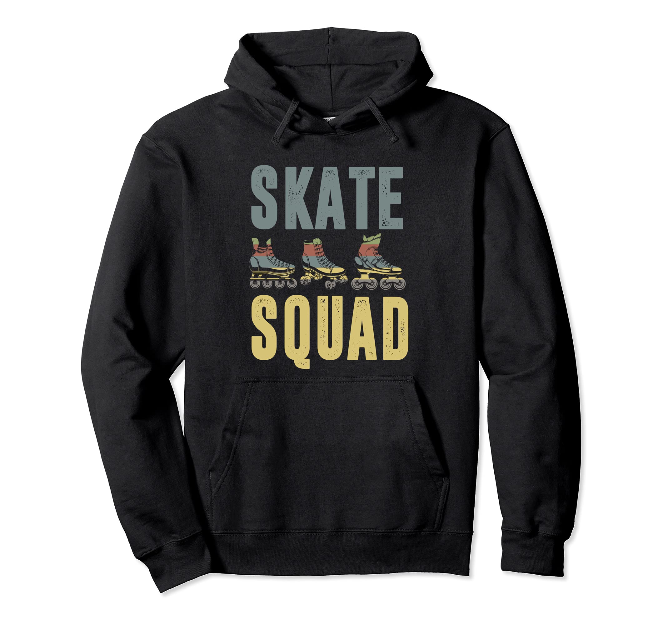 Roller Skater Skate Squad Roller Hoodie - Aesthetic Graphic Men Women - T-Shirt, Sweatshirt, Hoodie