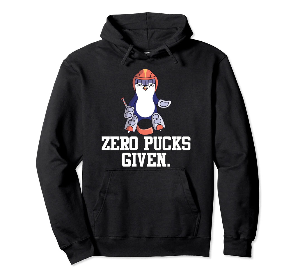 Penguin Hockey Goalkeeper Funny Zero Hoodie - Casual Everyday Wear Unisex - T-Shirt, Sweatshirt, Hoodie