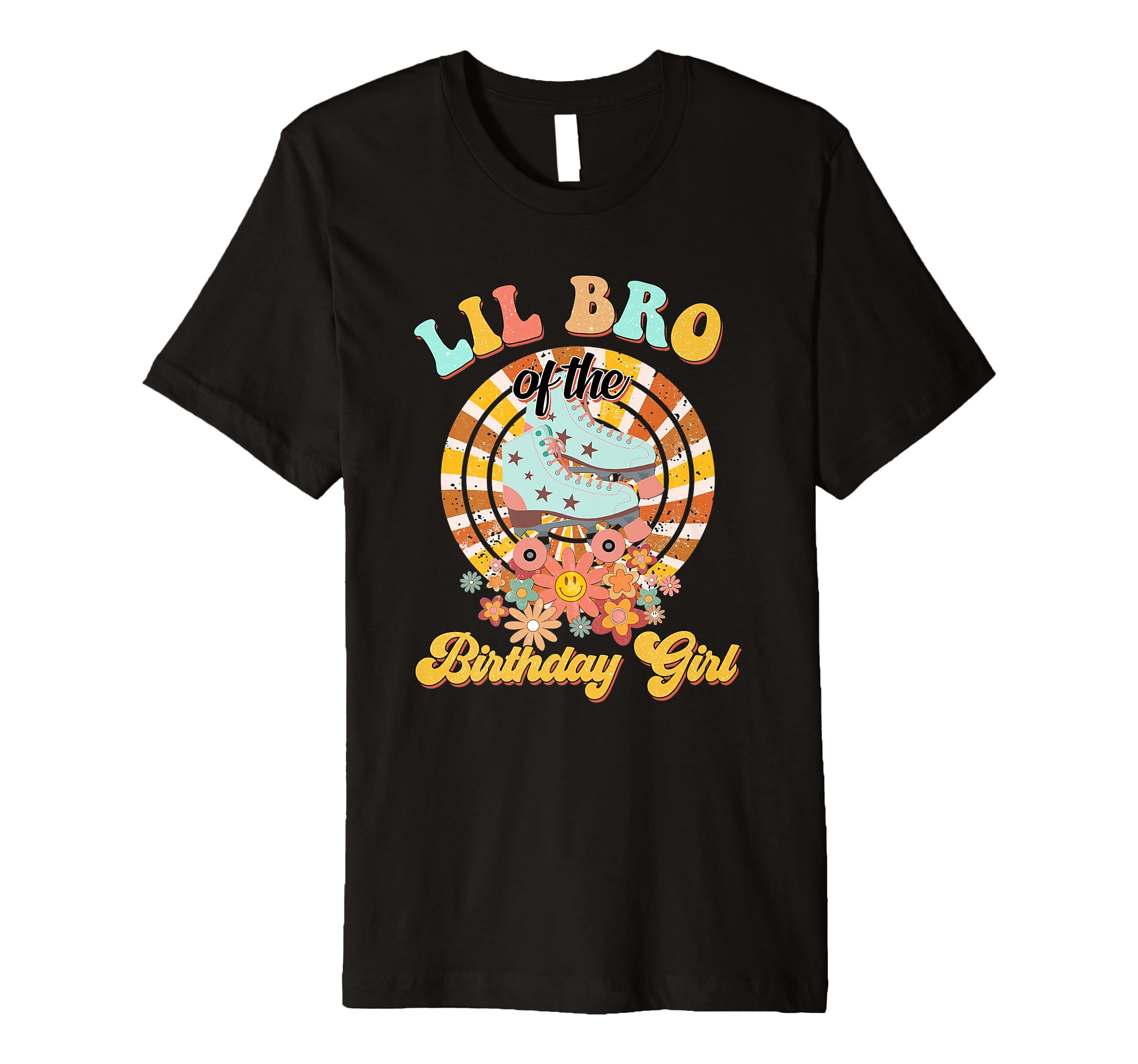 Lil Bro Birthday Rolling Skate T-Shirt - Custom Art Print for Adults - T-Shirt, Sweatshirt, Hoodie