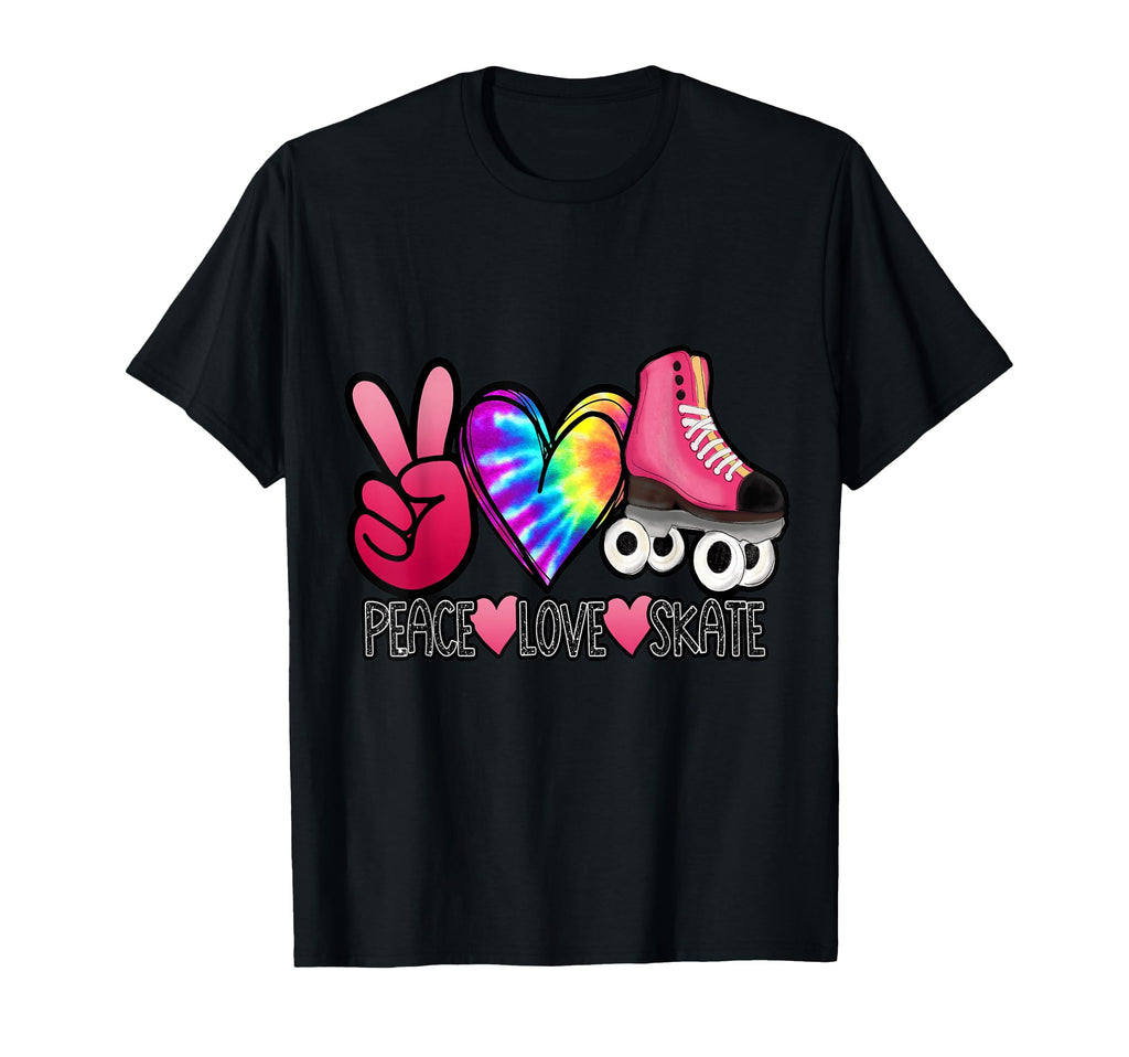 Peace Love Skate Roller Skating T-Shirt - Fun Novelty Design Unisex - T-Shirt, Sweatshirt, Hoodie