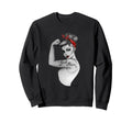 Power Pin Up Art Modern Sweatshirt - Unique Graphic for Adults - T-Shirt, Sweatshirt, Hoodie