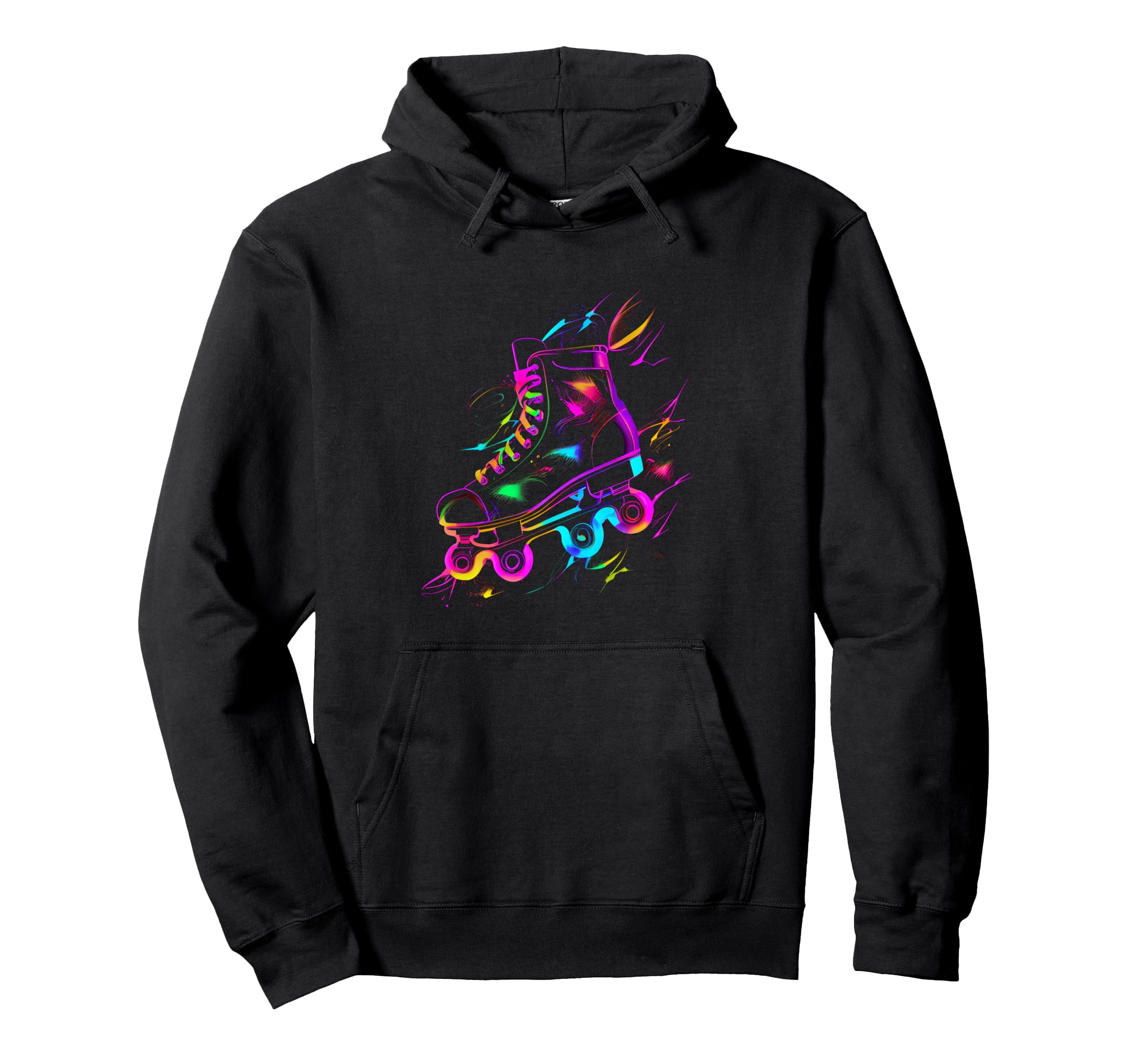 Roller Skates 80S 90S Outfit 80S Party Hoodie - Casual Everyday Wear Unisex - T-Shirt, Sweatshirt, Hoodie