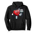 Valentines Day Heart Soccer Lover Hoodie - Graphic Print for Adults - T-Shirt, Sweatshirt, Hoodie