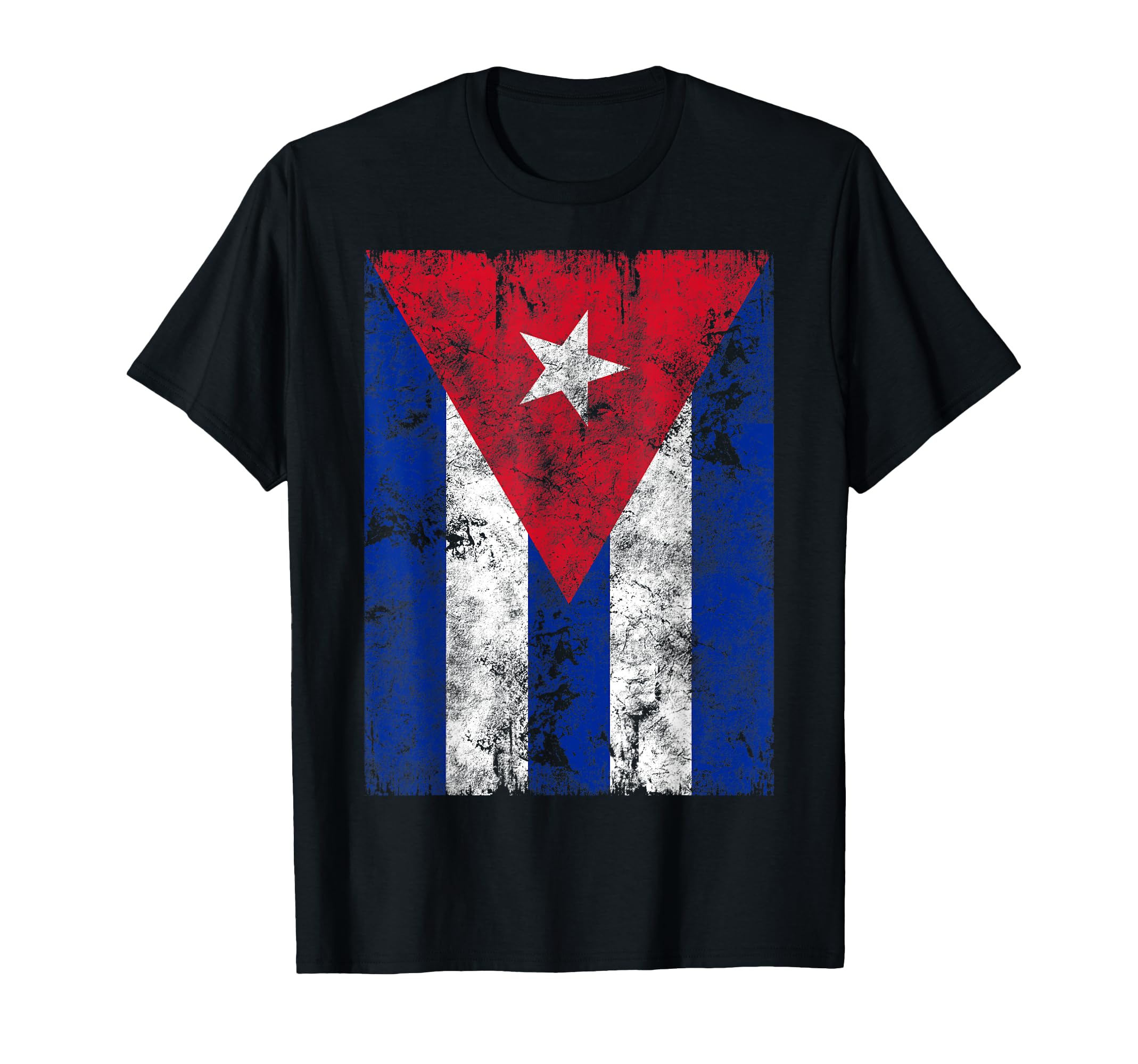 Cuba Flag Distressed Cuban Flag Gift T-Shirt - Unique Graphic Unisex - T-Shirt, Sweatshirt, Hoodie
