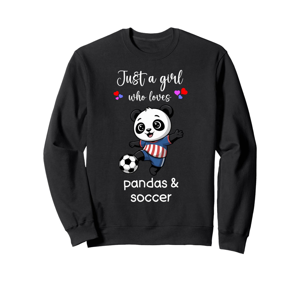 Panda Bear Soccer Panda Bear Soccer Sweatshirt - Graphic Print Unisex - T-Shirt, Sweatshirt, Hoodie