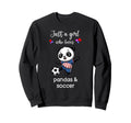 Panda Bear Soccer Panda Bear Soccer Sweatshirt - Graphic Print Unisex - T-Shirt, Sweatshirt, Hoodie