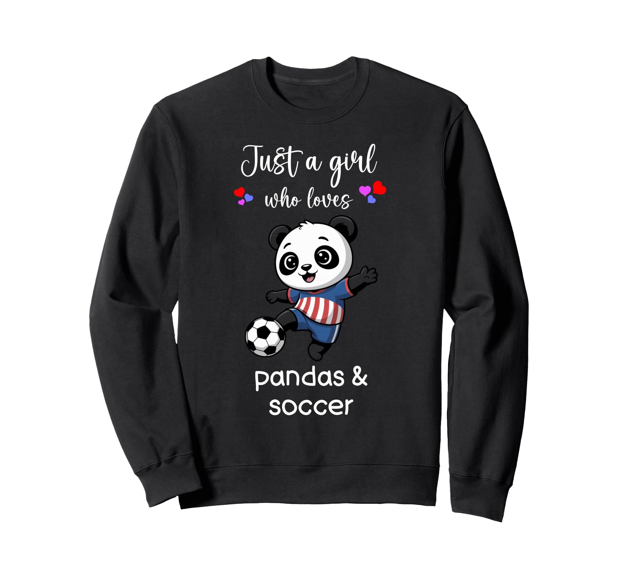 Panda Bear Soccer Panda Bear Soccer Sweatshirt - Graphic Print Unisex - T-Shirt, Sweatshirt, Hoodie