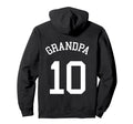 Grandpa Team 10 Football Papa Soccer Hoodie - Aesthetic Graphic Unisex - T-Shirt, Sweatshirt, Hoodie