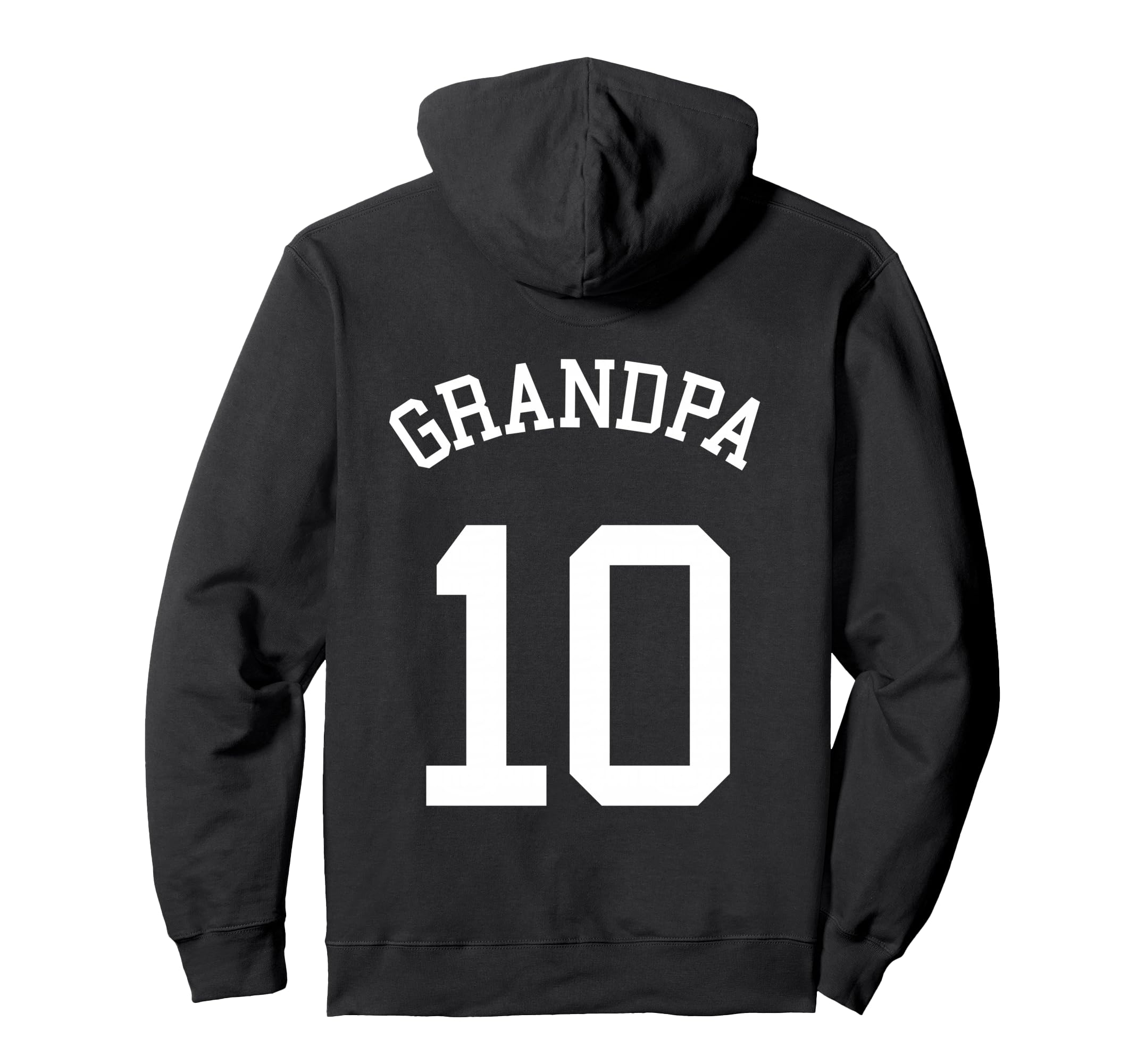 Grandpa Team 10 Football Papa Soccer Hoodie - Aesthetic Graphic Unisex - T-Shirt, Sweatshirt, Hoodie