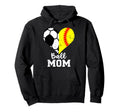 Ball Mom Heart Funny Softball Soccer Mom Hoodie - Streetwear Style Unisex - T-Shirt, Sweatshirt, Hoodie