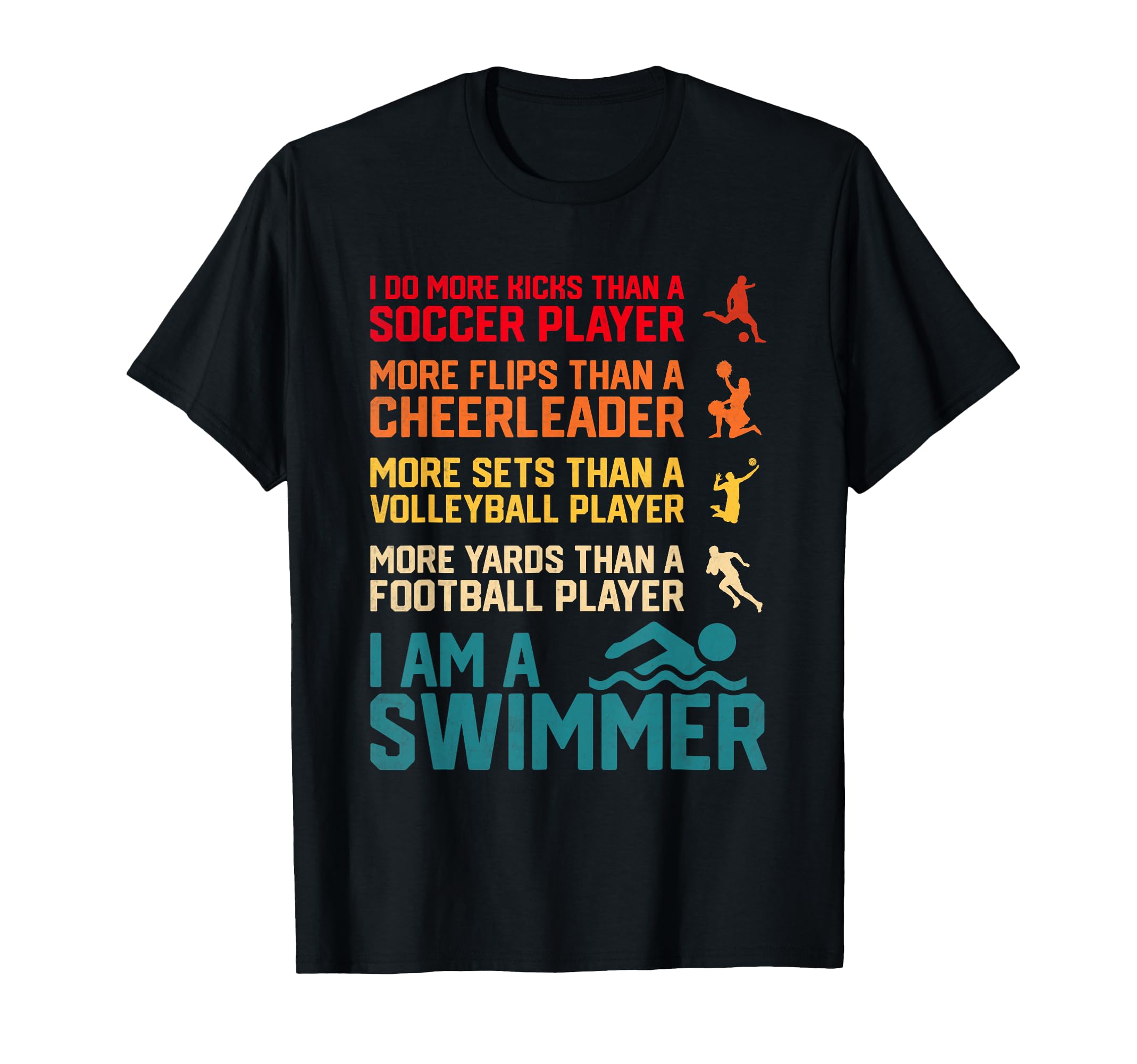 Swimming Coach Swimmer Funny Swim T-Shirt - Fun Novelty Design Men Women - T-Shirt, Sweatshirt, Hoodie