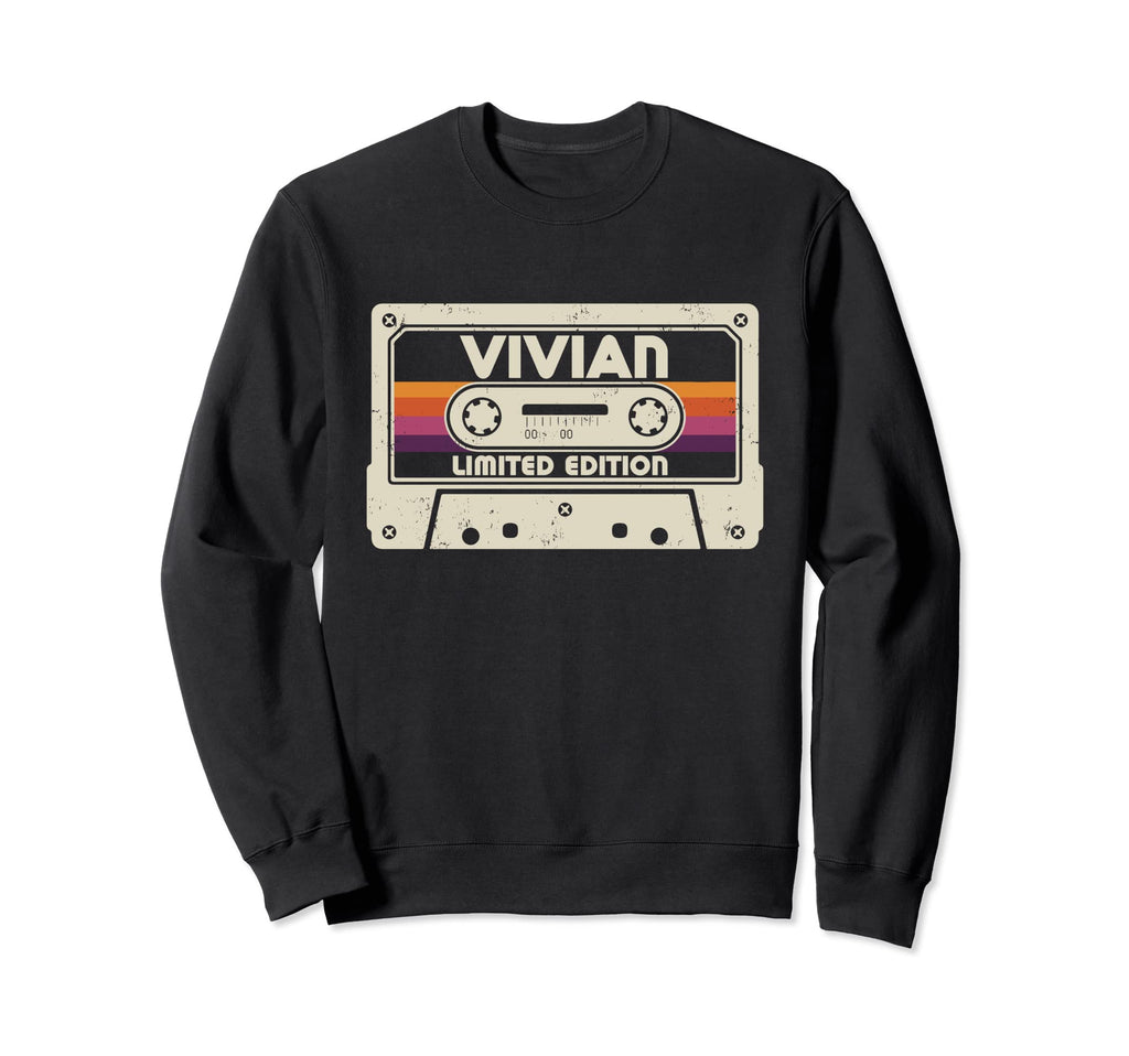 Vivian First Name Cassette Tape Sweatshirt - Trendy Graphic Men Women - T-Shirt, Sweatshirt, Hoodie