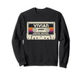 Vivian First Name Cassette Tape Sweatshirt - Trendy Graphic Men Women - T-Shirt, Sweatshirt, Hoodie