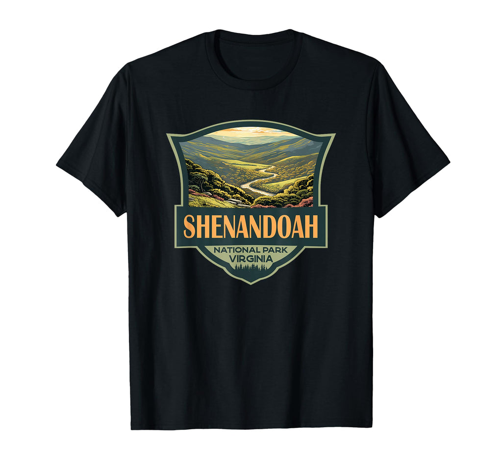 Shenandoah National Park Illustration T-Shirt - Graphic Print for Adults - T-Shirt, Sweatshirt, Hoodie