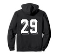 Number 29 Backside 80S 90S Team Hoodie - Streetwear Style for Adults - T-Shirt, Sweatshirt, Hoodie