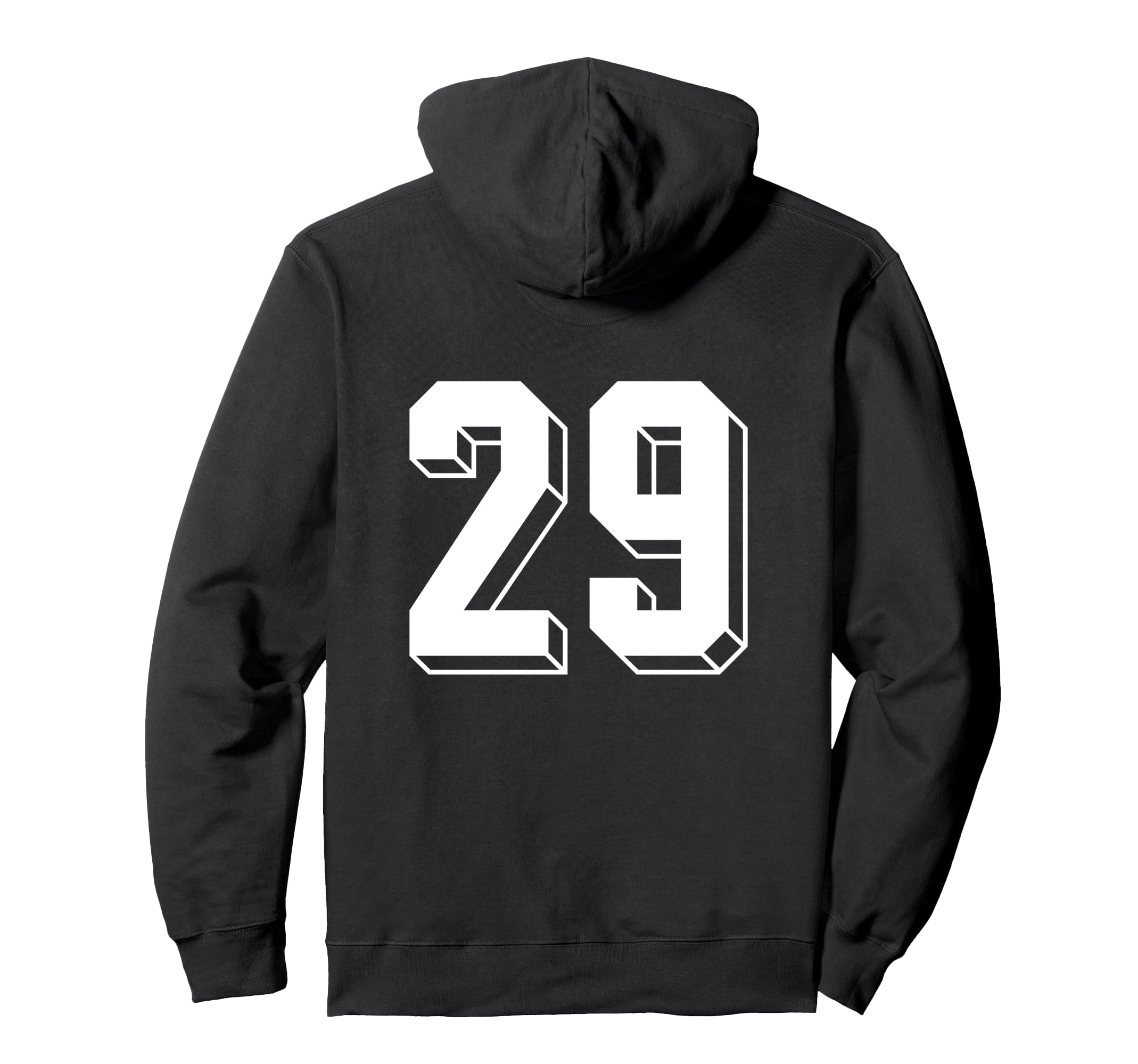 Number 29 Backside 80S 90S Team Hoodie - Streetwear Style for Adults - T-Shirt, Sweatshirt, Hoodie