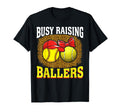 Busy Raising Ballers Softball Tennis T-Shirt - Trendy Graphic for Adults - T-Shirt, Sweatshirt, Hoodie