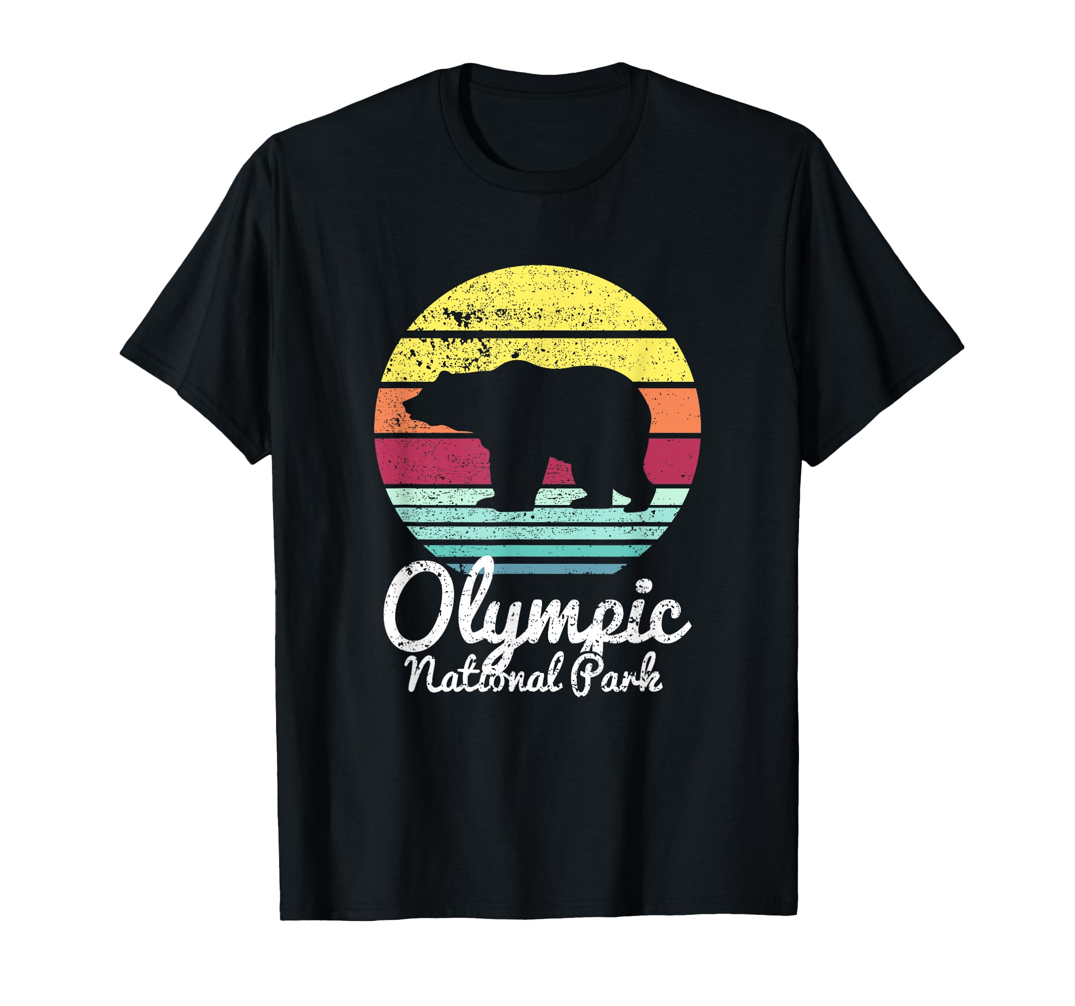 Olympic National Park Washington Bear T-Shirt - Graphic Print for Adults - T-Shirt, Sweatshirt, Hoodie
