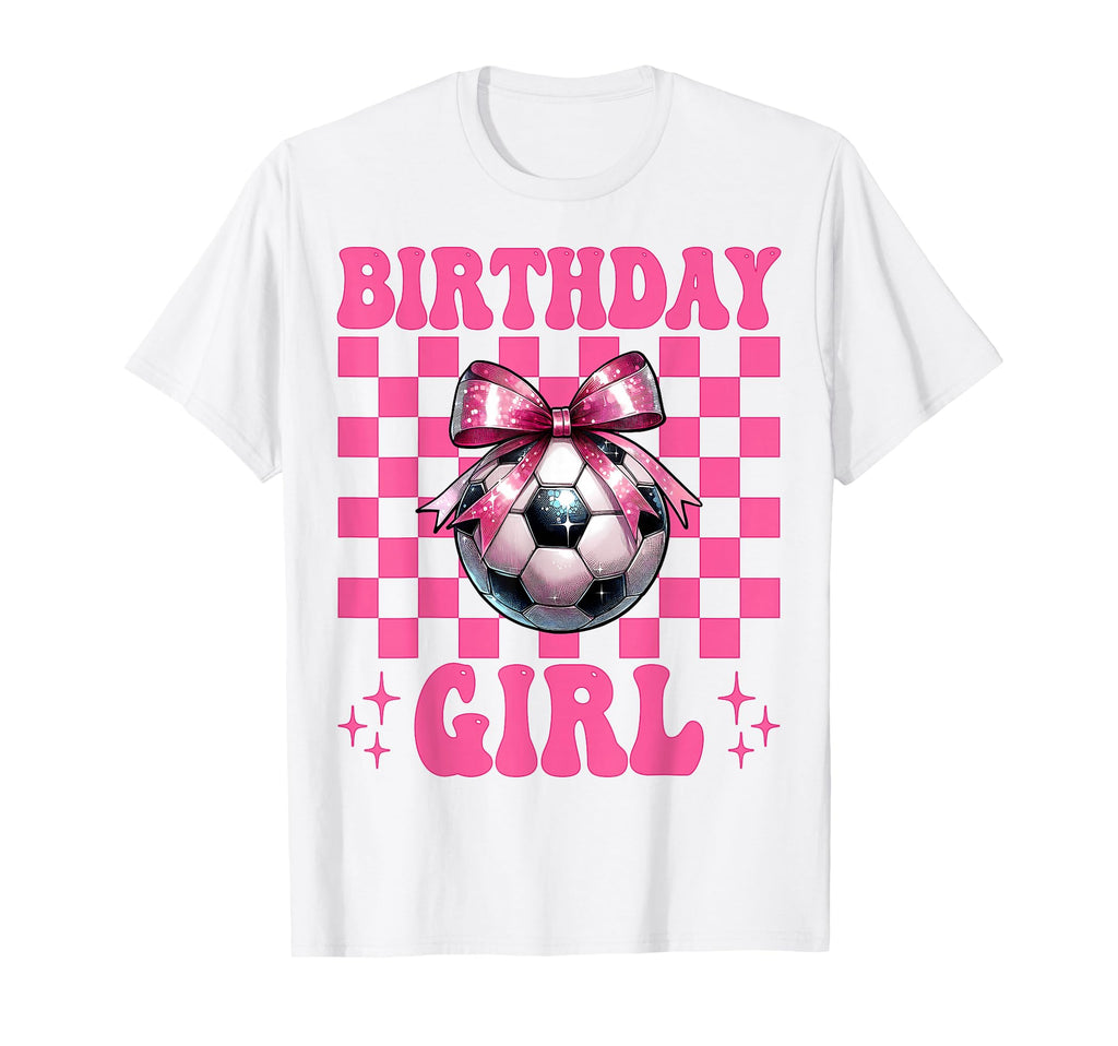 Birthday Soccer Soccer Mom Mama Coquette Bow T-Shirt - Graphic Print Unisex - T-Shirt, Sweatshirt, Hoodie