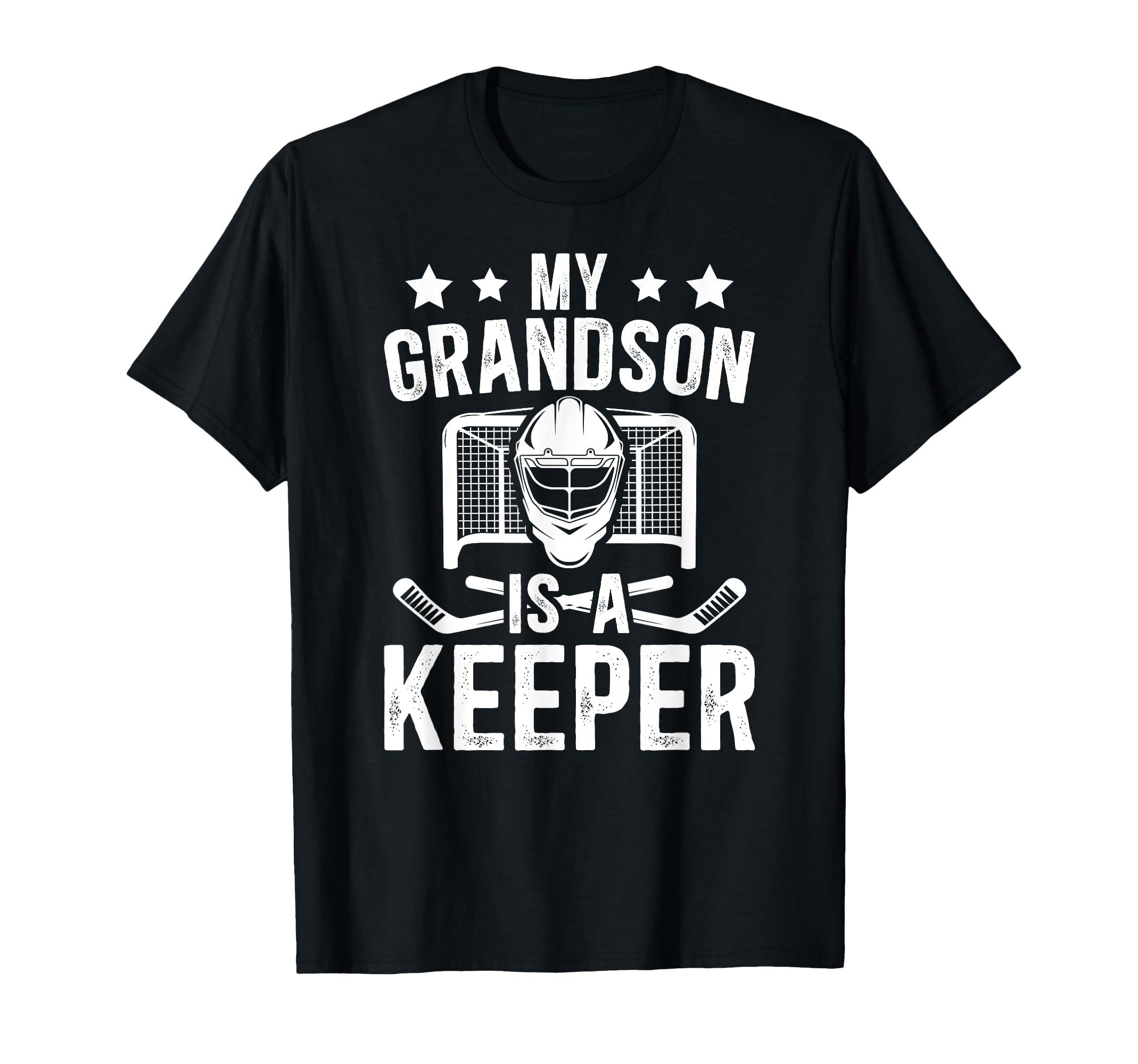 Proud Hockey Keeper Papa Ice Hockey T-Shirt - Unique Graphic Men Women - T-Shirt, Sweatshirt, Hoodie