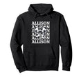 Allison Personalized Coquette Soccer Hoodie - Custom Art Print for Adults - T-Shirt, Sweatshirt, Hoodie