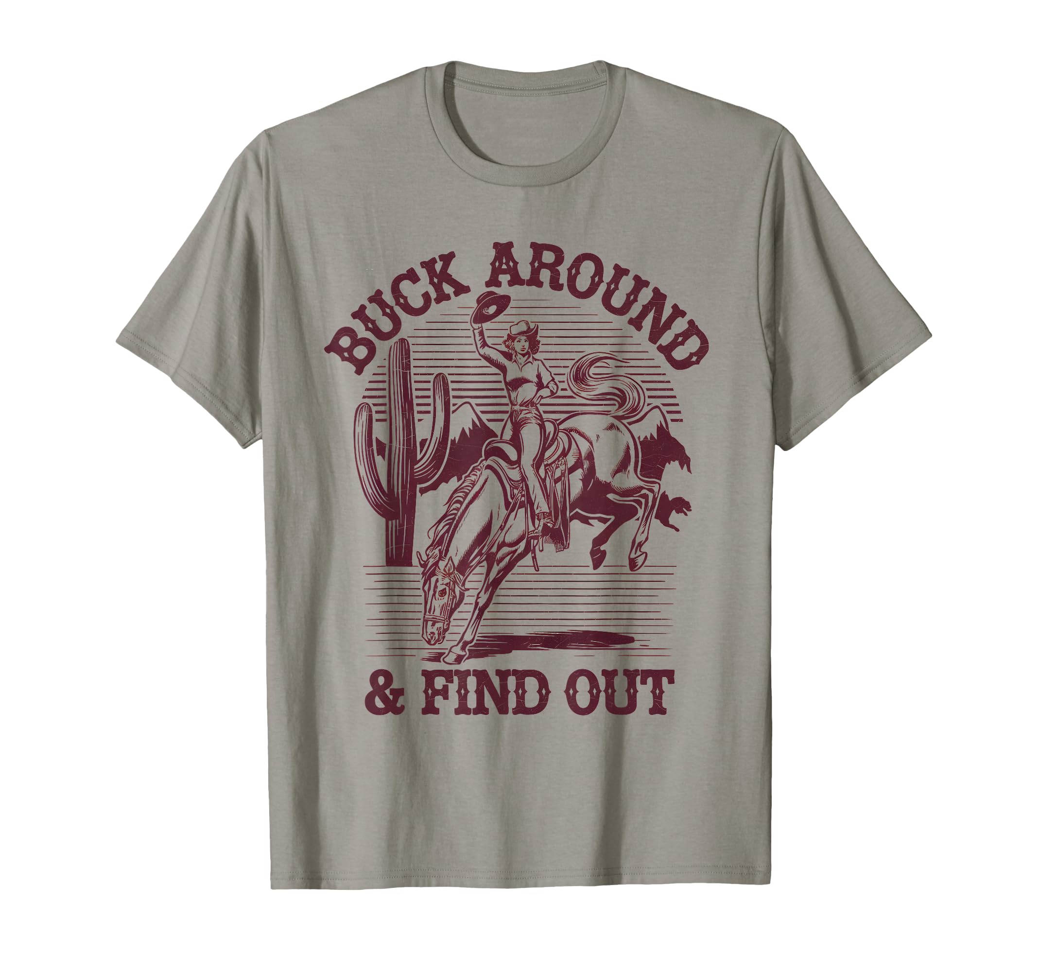 Funny Western Cowboy Desert Western T-Shirt - Minimalist Print Men Women - T-Shirt, Sweatshirt, Hoodie