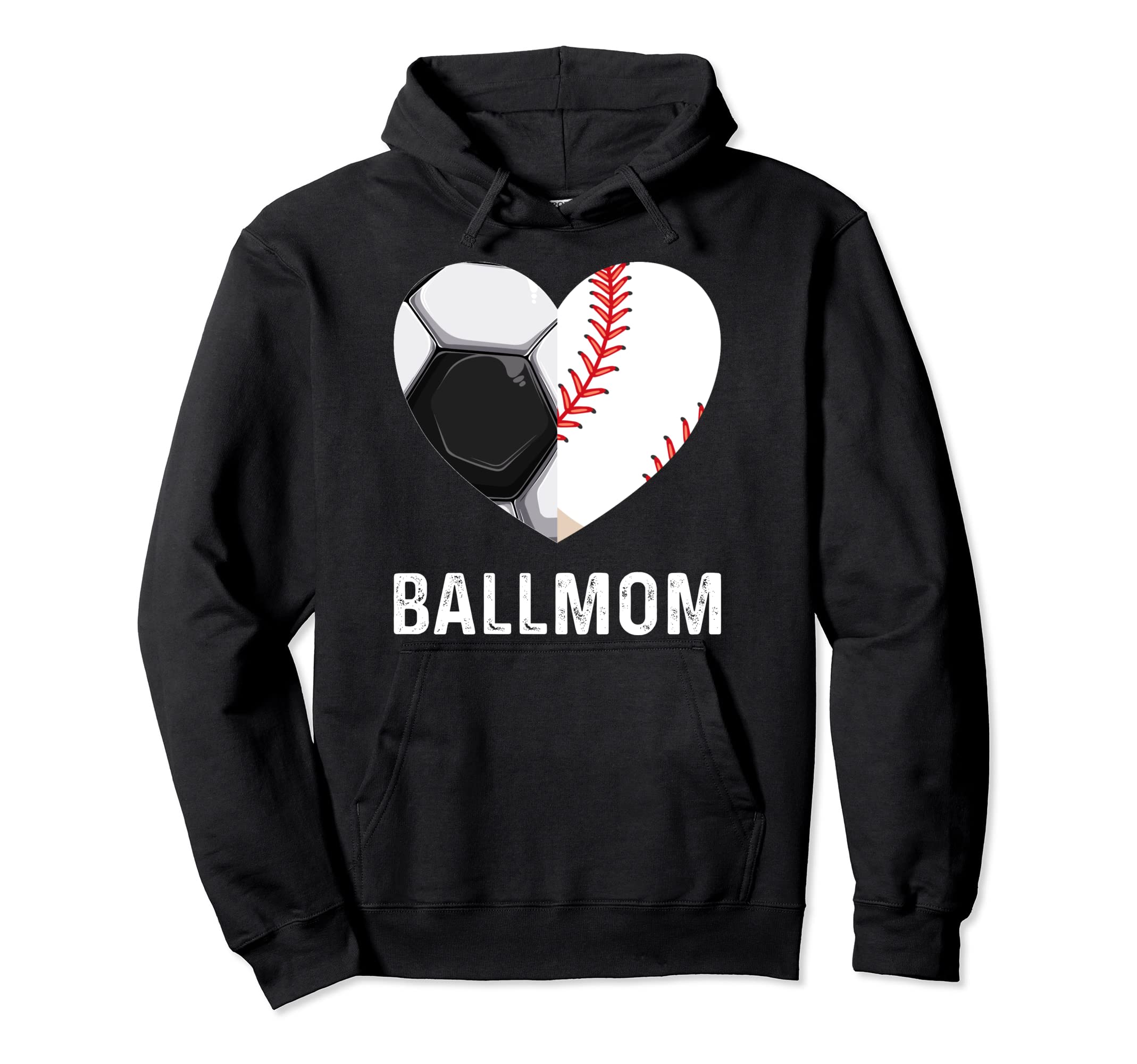 Soccer Baseball T Ball Ball Mom Hoodie - Minimalist Print Unisex - T-Shirt, Sweatshirt, Hoodie