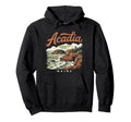 Acadia National Park Maine Shore Hoodie - Trendy Graphic for Adults - T-Shirt, Sweatshirt, Hoodie
