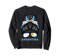 Argentina Flag Hairbun Football Sweatshirt - Fun Novelty Design Men Women - T-Shirt, Sweatshirt, Hoodie