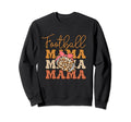 Football Mama Leopard Soccer Mom Sweatshirt - Graphic Print for Adults - T-Shirt, Sweatshirt, Hoodie