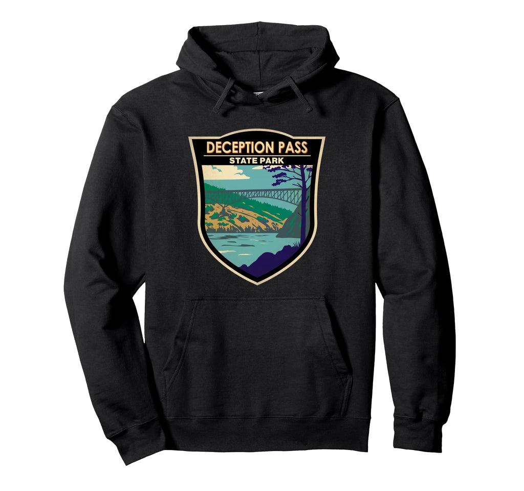 Deception Pass State Park Bridge Hoodie - Casual Everyday Wear for Adults - T-Shirt, Sweatshirt, Hoodie