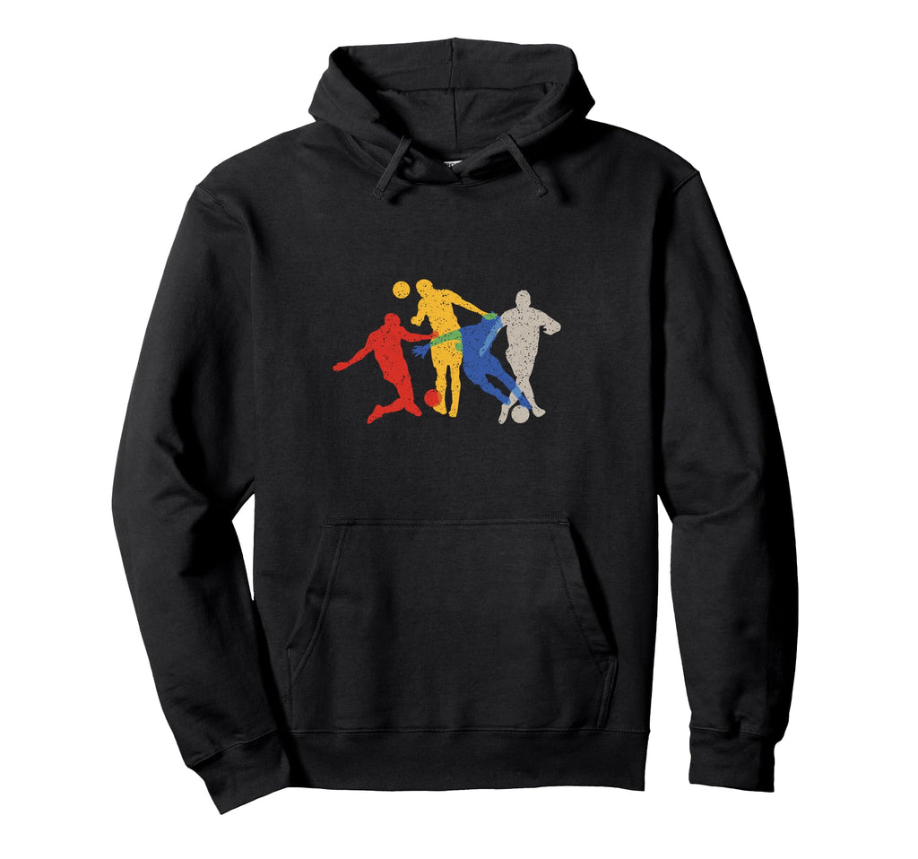 Soccer Players Silhouettes Soccer Hoodie - Novelty Apparel Unisex - T-Shirt, Sweatshirt, Hoodie