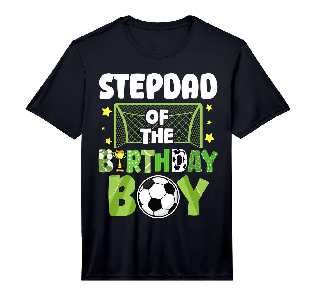 Mens Soccer Stepdad Birthday Party T-Shirt - Graphic Print Men Women - T-Shirt, Sweatshirt, Hoodie