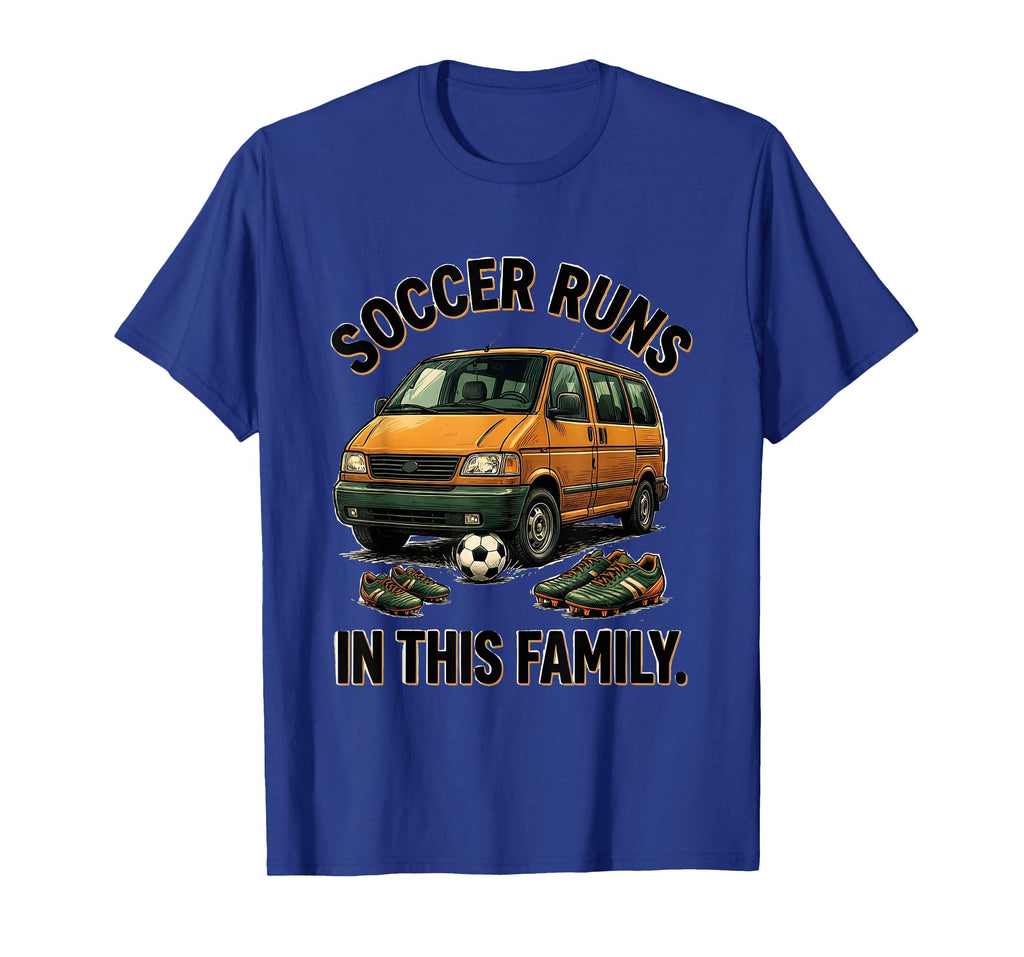 Soccer Runs This Family Soccer Mom T-Shirt - Minimalist Print Men Women - T-Shirt, Sweatshirt, Hoodie