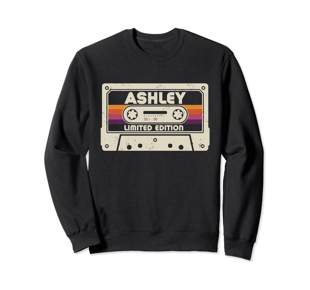 Ashley First Name Cassette Tape Sweatshirt - Custom Art Print for Adults - T-Shirt, Sweatshirt, Hoodie