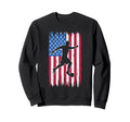 Patriotic Soccer Player Kicking Sweatshirt - Aesthetic Graphic Men Women - T-Shirt, Sweatshirt, Hoodie