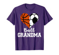 Ball Grandma Funny Soccer Basketball T-Shirt - Casual Everyday Wear Unisex - T-Shirt, Sweatshirt, Hoodie
